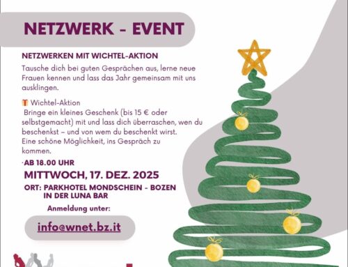 Einladung zum Wnet Weihnachtsumtrunk am 17.12.2025 im  Mondschein – Bozen